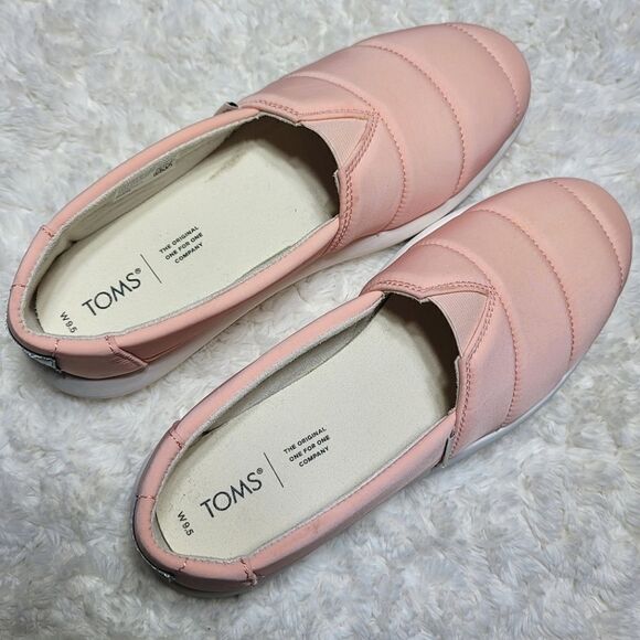TOMS Dusty Pink Alpargata Mallow Slip On Casual Shoes - Picture 6 of 10